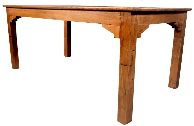 Table de ferme, datelier ancienne en teck birman