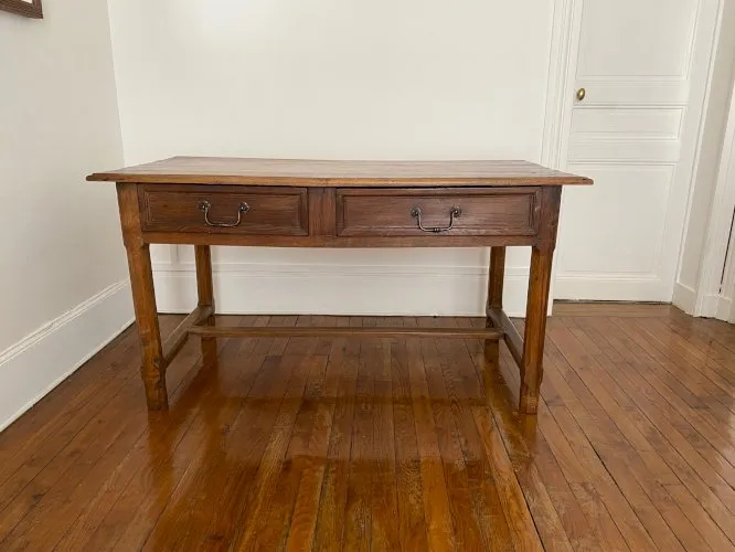 Table de ferme en chêne début 19è siècle (vers 1800)