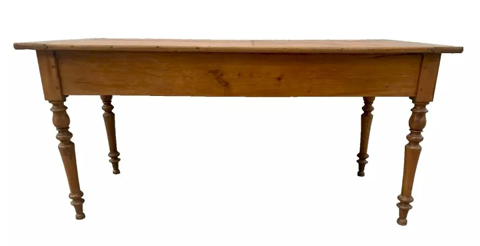 Table de ferme en merisier massif XIX siècle