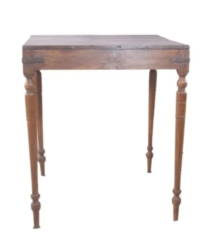Table de jeu, dappoint en teck birman
