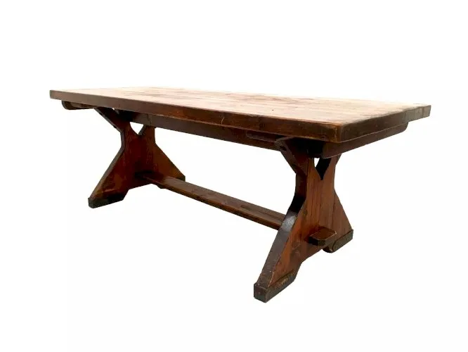 Table de monastere en sapin massif XX siècle