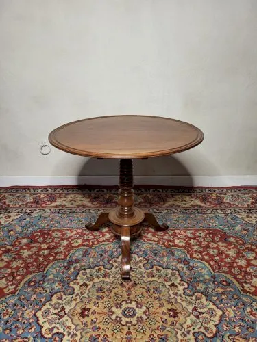 Table guéridon en acajou Louis Philippe