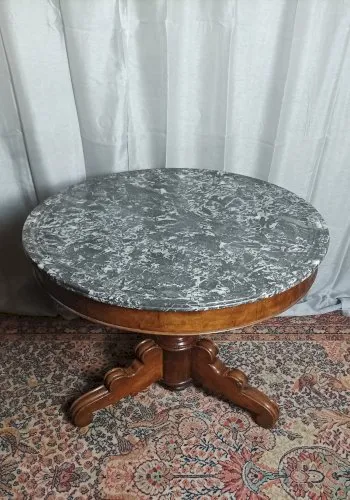 Table Guéridon Louis Philippe en noyer