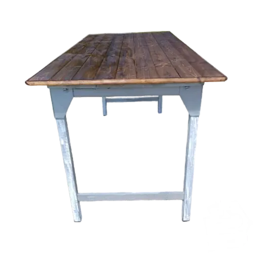 Table Insutrielle en Aluminium et Bois