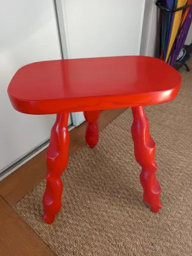 tabouret 3 pieds fabrication landaise pied en forme de sabots