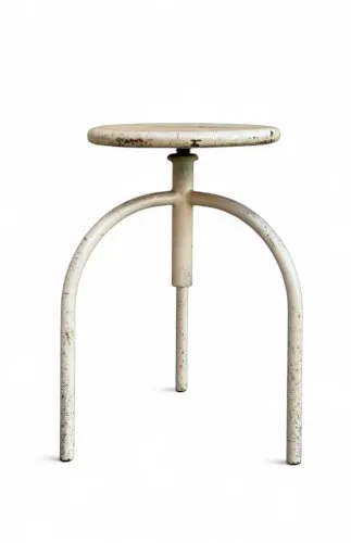 Tabouret de médecin ancien - métal réglab