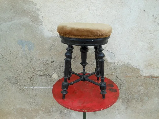 tabouret de piano ancien