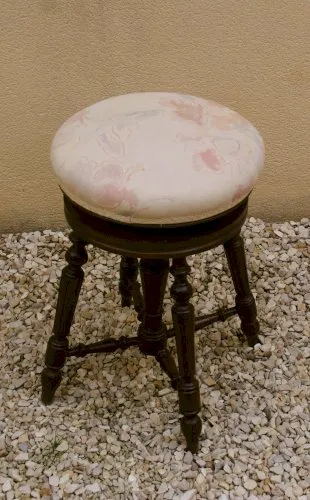 Tabouret de piano Napoléon III réglable