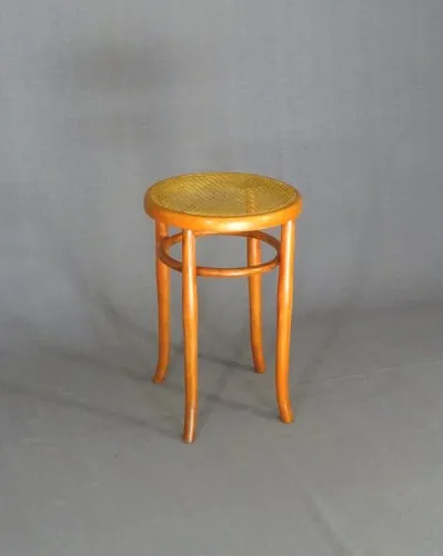 Tabouret de piano par Mundus-Thonet- 1910 - Canné