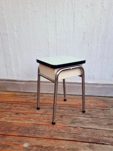 Tabouret en formica vintage