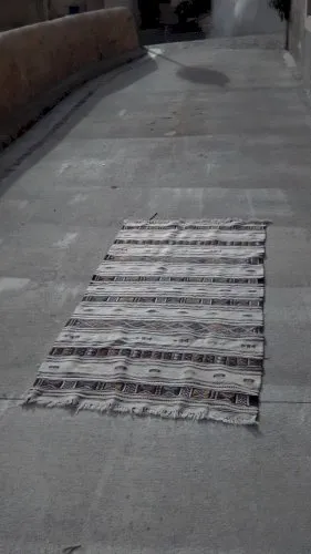 Tapis oriental noué main