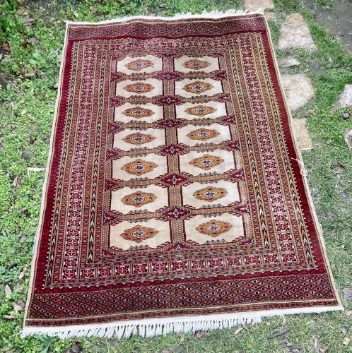 Tapis Pakistan - 190 x 126 - Grenat
