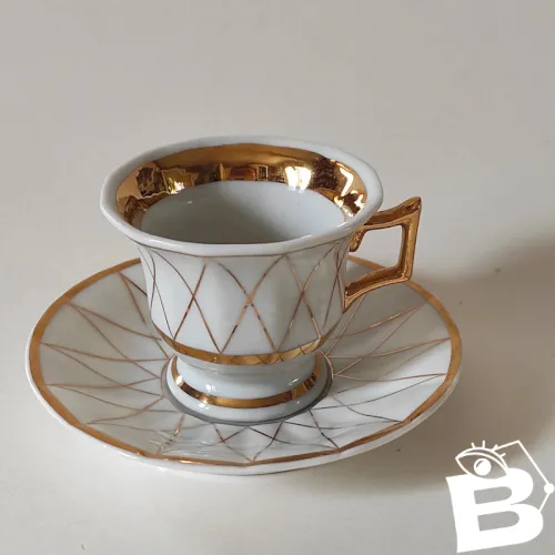 Tasse à café en porcelaine de Limoges, Jean Pouyat