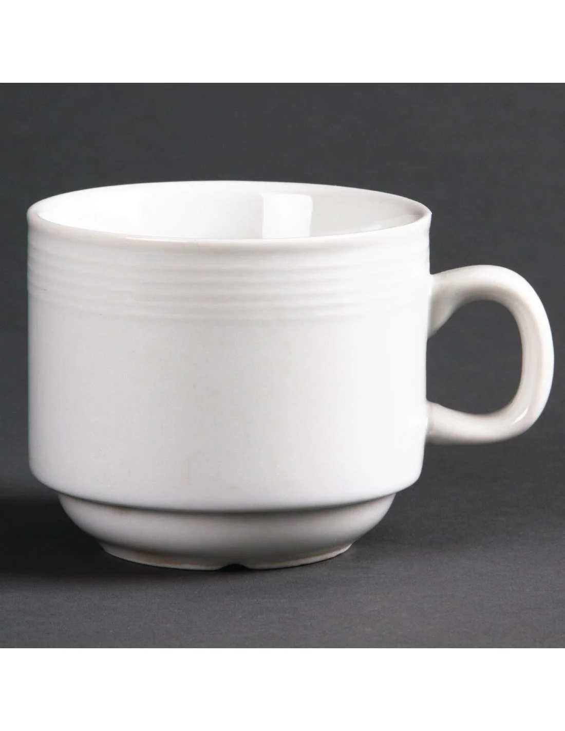 Tasse à thé empilable Linear 20cl Olympia (Lot de 12)