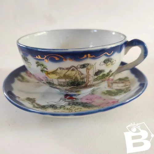 Tasse à thé en porcelaine Japonaise du Kutan, 1920-1950
