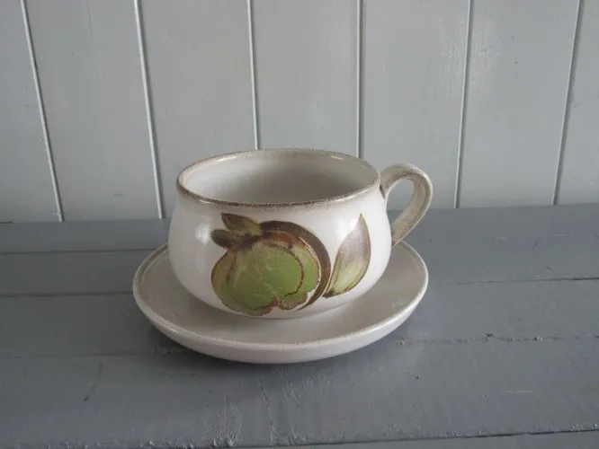 TASSE ET SOUCOUPE EN GRES DENBY VINTAGE