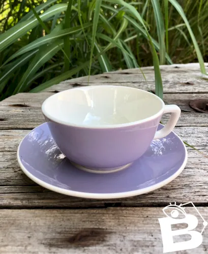 Tasse et soucoupe violette Villeroy & Boch
