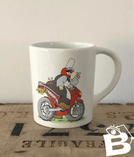 Tasse Mam’Gudig sur moto