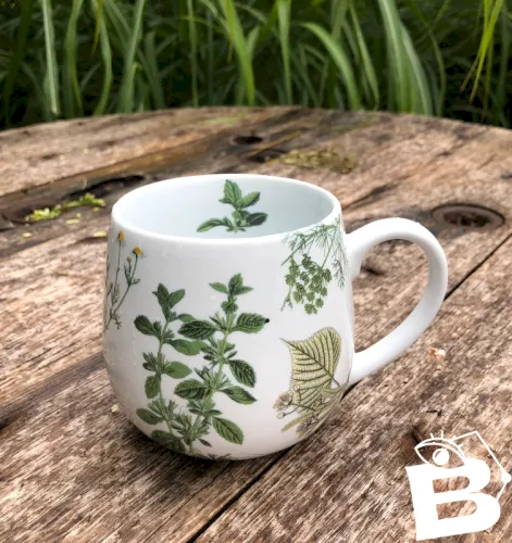 Tasse motifs botaniques