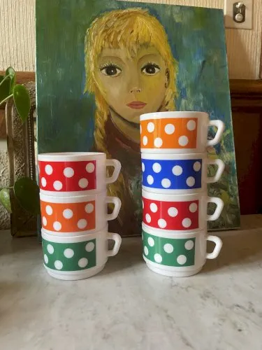 Tasses à thé Arcopal Polka