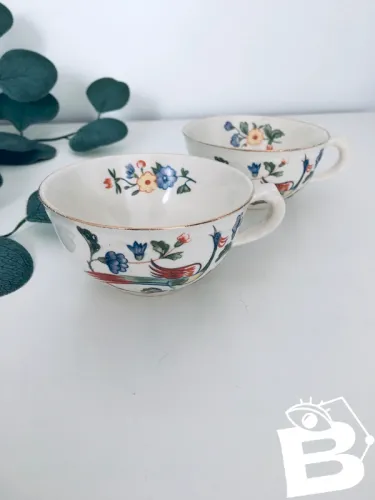 Tasses anciennes Boch La Louvière