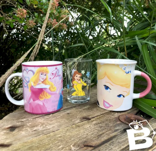 Tasses et verre Princesses Disney
