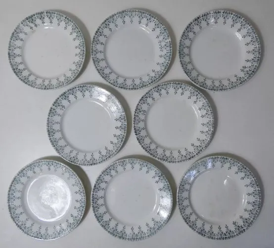 terre de fer 8 assiettes plates