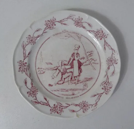 Terre de Fer assiette GIEN pour Yves Rocher la déclaration