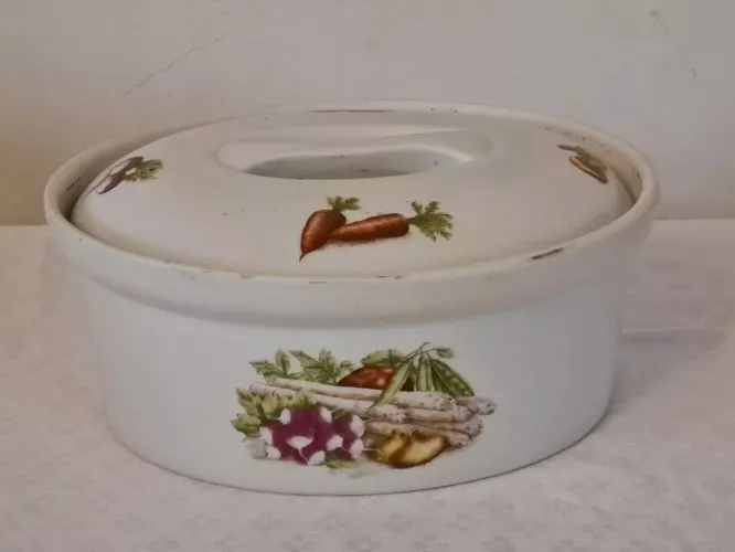 TERRINE OVALE porcelaine à feu Apilco France