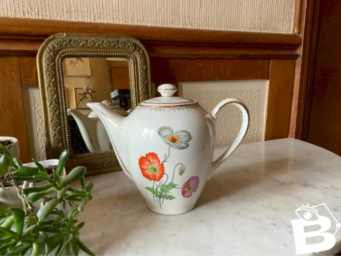 Théière « Anémones » St-Amand Céranord