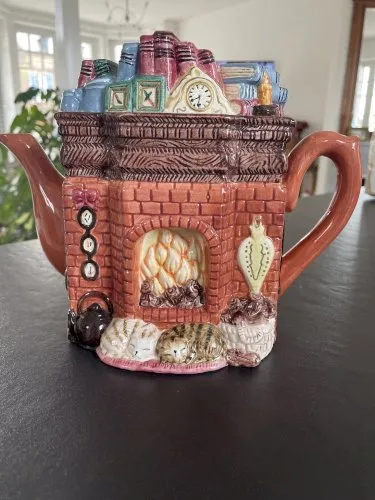 Théière barbotine Cheminée