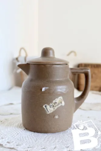 Théière / cafetière vintage grès ancien ferme rustique