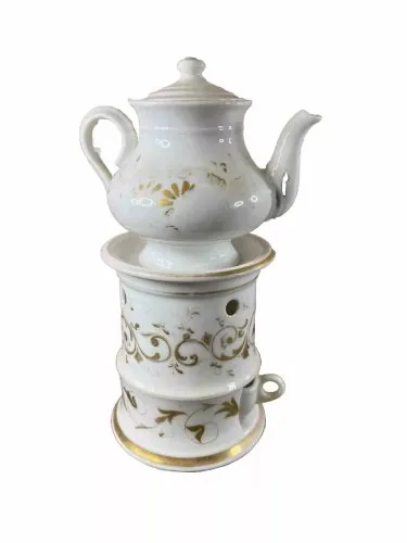 Tisanière En Porcelaine De Paris