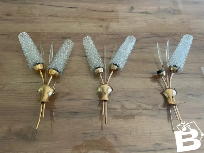 Trio d’appliques roseaux