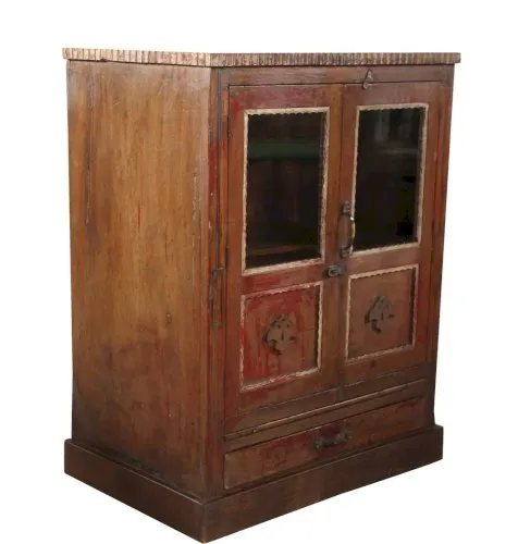 Vaisselier, buffet Art déco en teck birman