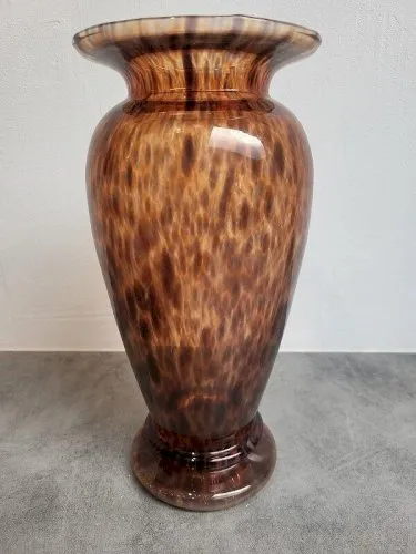 VASE EN VERRE STYLE MURANO DE 30 CM DE HAUT