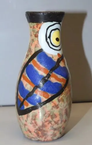 - VASE MINIATURE signé L (Louis) DAGE Hauteur 7,93 cm collection VITRINE D