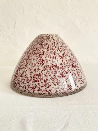 Vase Murano en pâte de verre moucheté