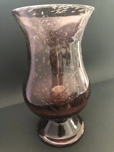 Vase photophore bullé