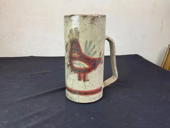 Vase , pichet signé Gustave REYNAUD Vallauris .1960