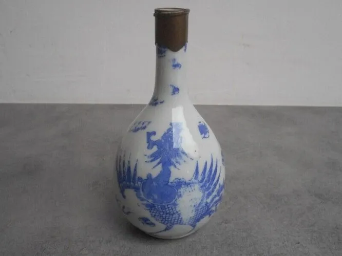 VASE SOLIFLORE ASIATIQUE COL EN LAITON N° 2