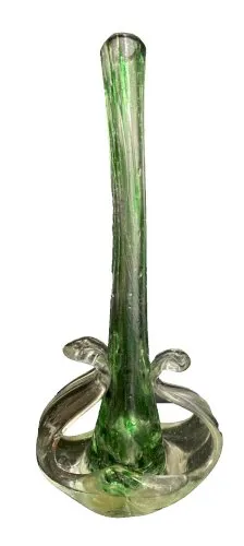 vase Soliflore en cristal de Michel Steiner verrier artisanat décoration verre