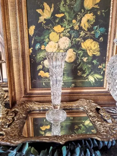 Vase soliflore en cristal