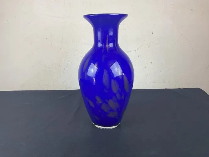 Vase verre de Murano venini,nason avec inclusion d or