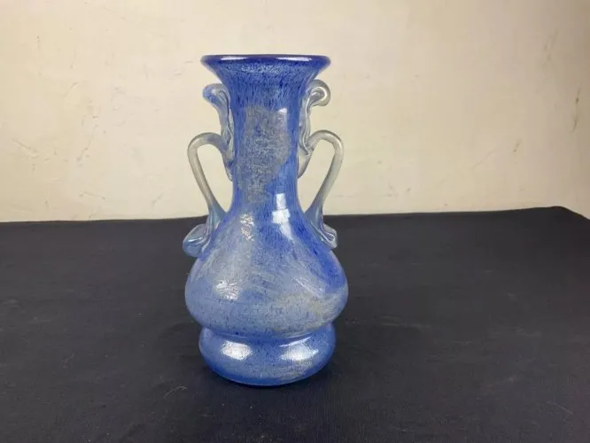 vase verre irisé Scavo Seguso Murano ou gallo-romain