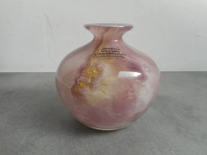 VASE VERRERIE GEORGES CASTELLINO