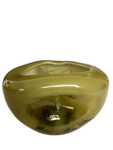 vase vide poche triangulaire pâte de verre vintage 70s verrerie design