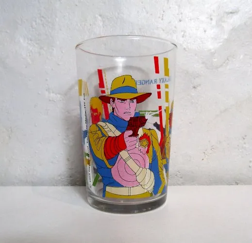 verre à moutarde Galaxy Rangers vintage