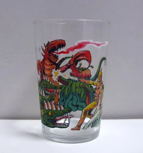 verre à moutarde Spectreman vintage
