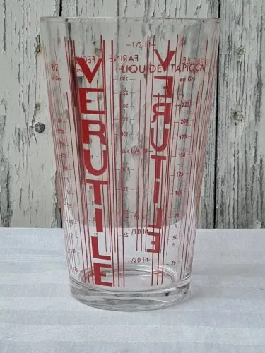 Verre Doseur VERUTILE Rouge 70’ Vintage TBE